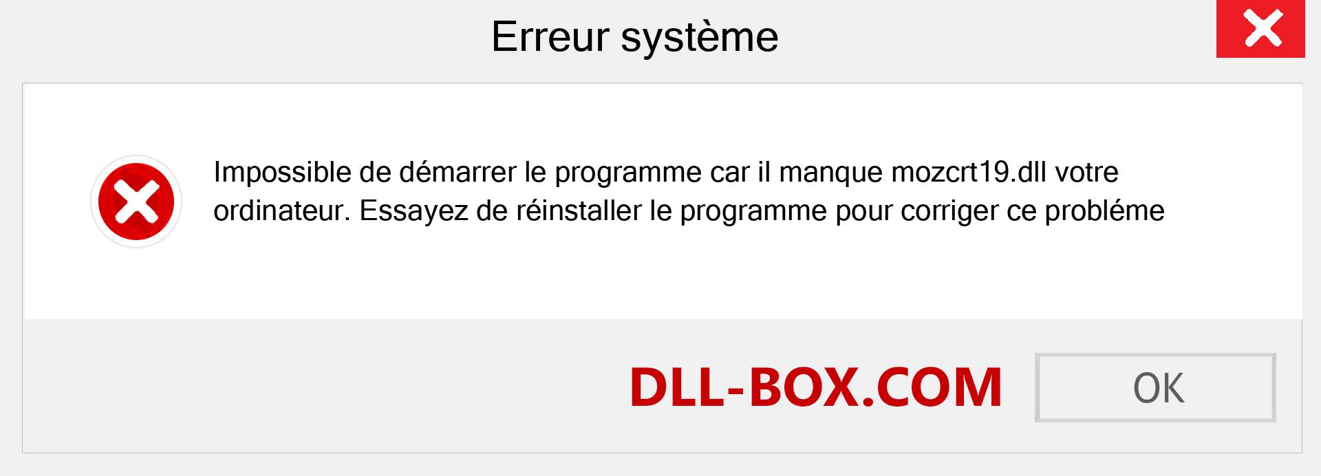 Le fichier mozcrt19.dll est manquant ?. Télécharger pour Windows 7, 8, 10 - Correction de l'erreur manquante mozcrt19 dll sur Windows, photos, images